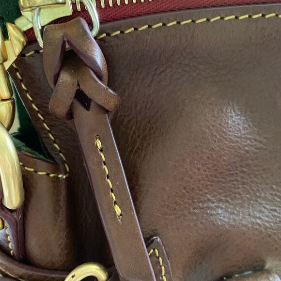 Dooney & Bourke Florentine Large Satchel in Chestnut - Picture 14 of 17